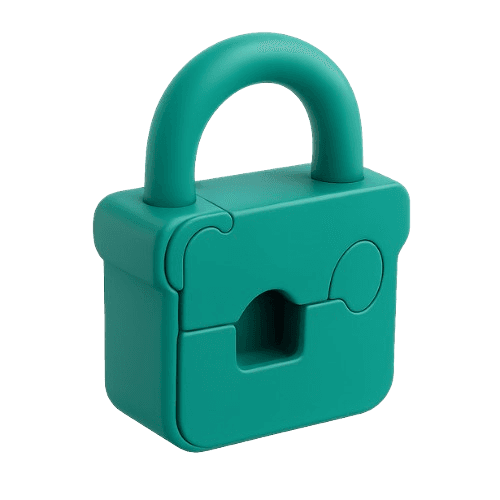 Decorative lock icon